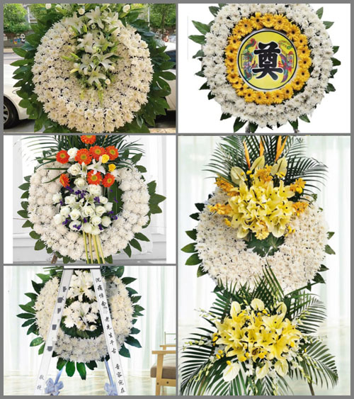 湖南永州祁阳县大忠桥镇深滩村花圈速递